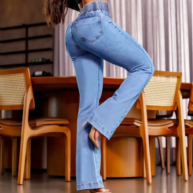 Calça Jeans Flare Modeladora Cintura Alta [Pague 1 Leve 2]