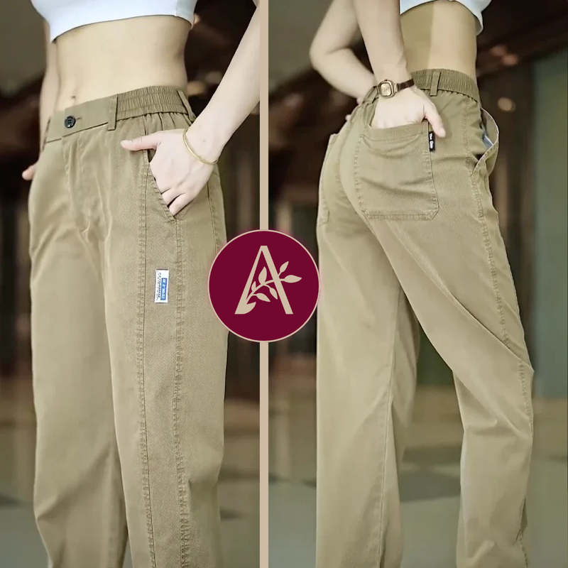 [Pague 2, Leve 3] Calça Feminina Aurora em Malha de Seda Gelo e Poliéster (Sua Nova Peça Favorita!)