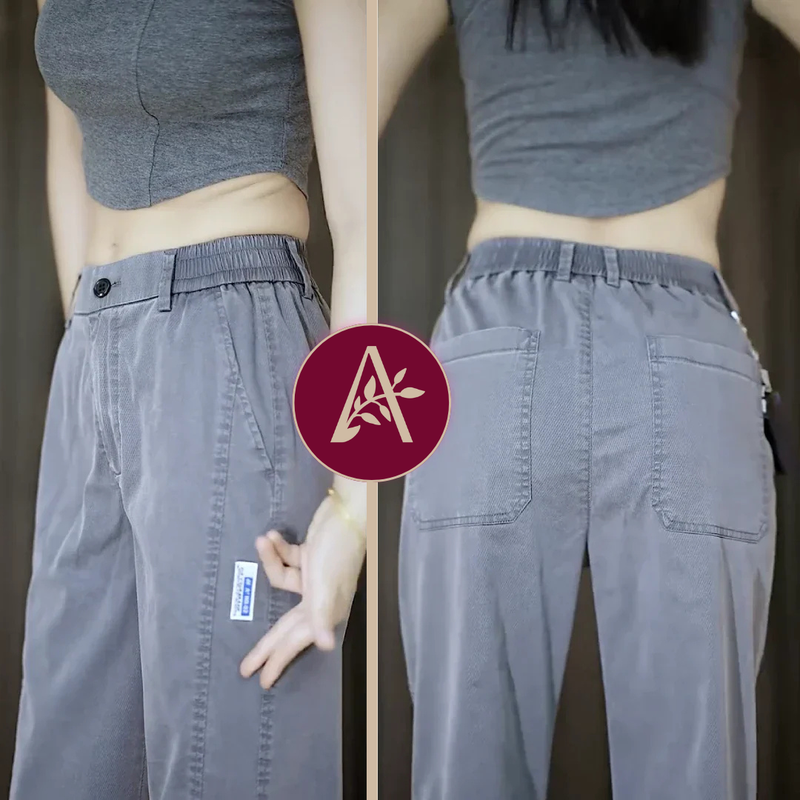 [Pague 2, Leve 3] Calça Feminina Aurora em Malha de Seda Gelo e Poliéster (Sua Nova Peça Favorita!)